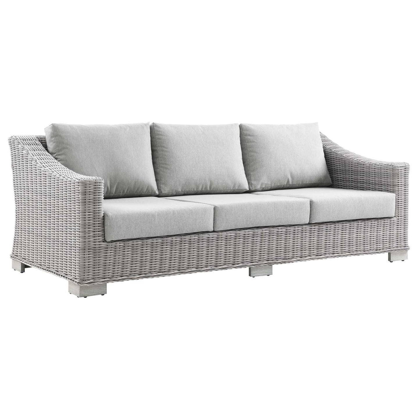 Conway 4-Piece Outdoor Patio Wicker Rattan Furniture Set, EEI-5095 FredCo