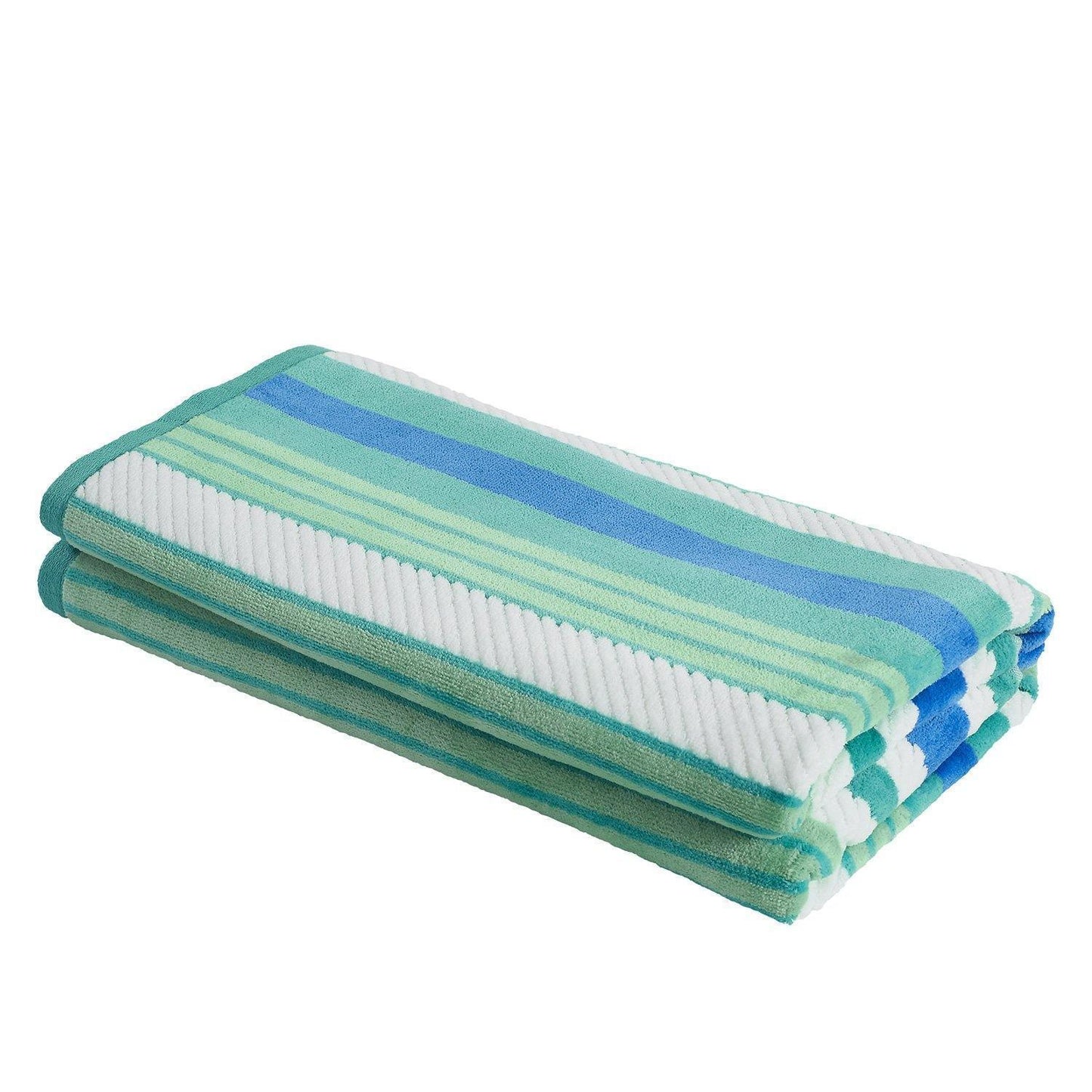 Cotton Rope Textured (set of 2) Oversized Beach Towel - Atlantis FredCo