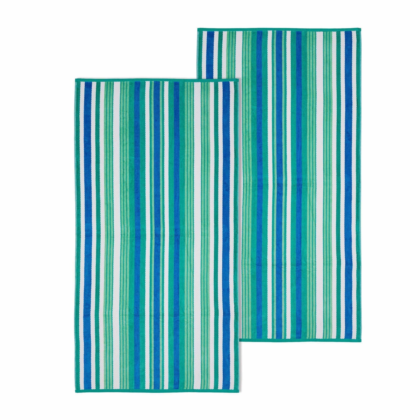 Cotton Rope Textured (set of 2) Oversized Beach Towel - Atlantis FredCo