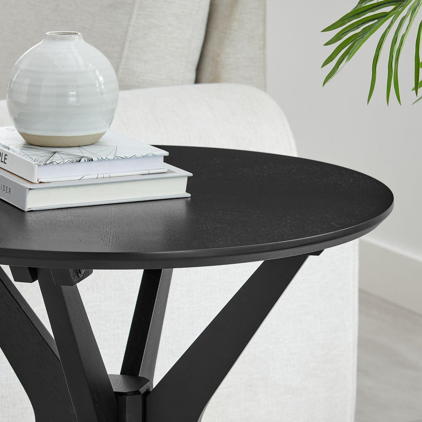 Crossroads 24” Round Wood Side Table by Modway FredCo