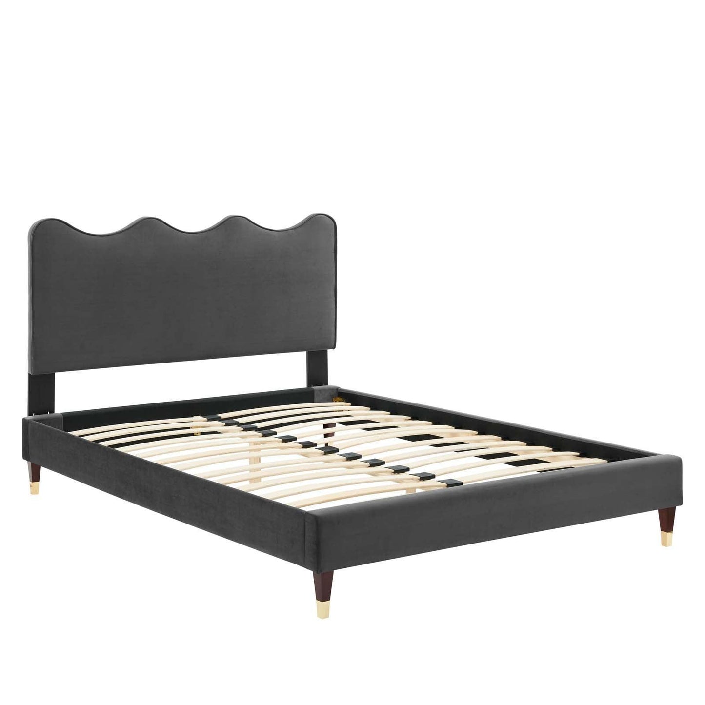 Current Performance Velvet King Platform Bed, MOD-6737 FredCo
