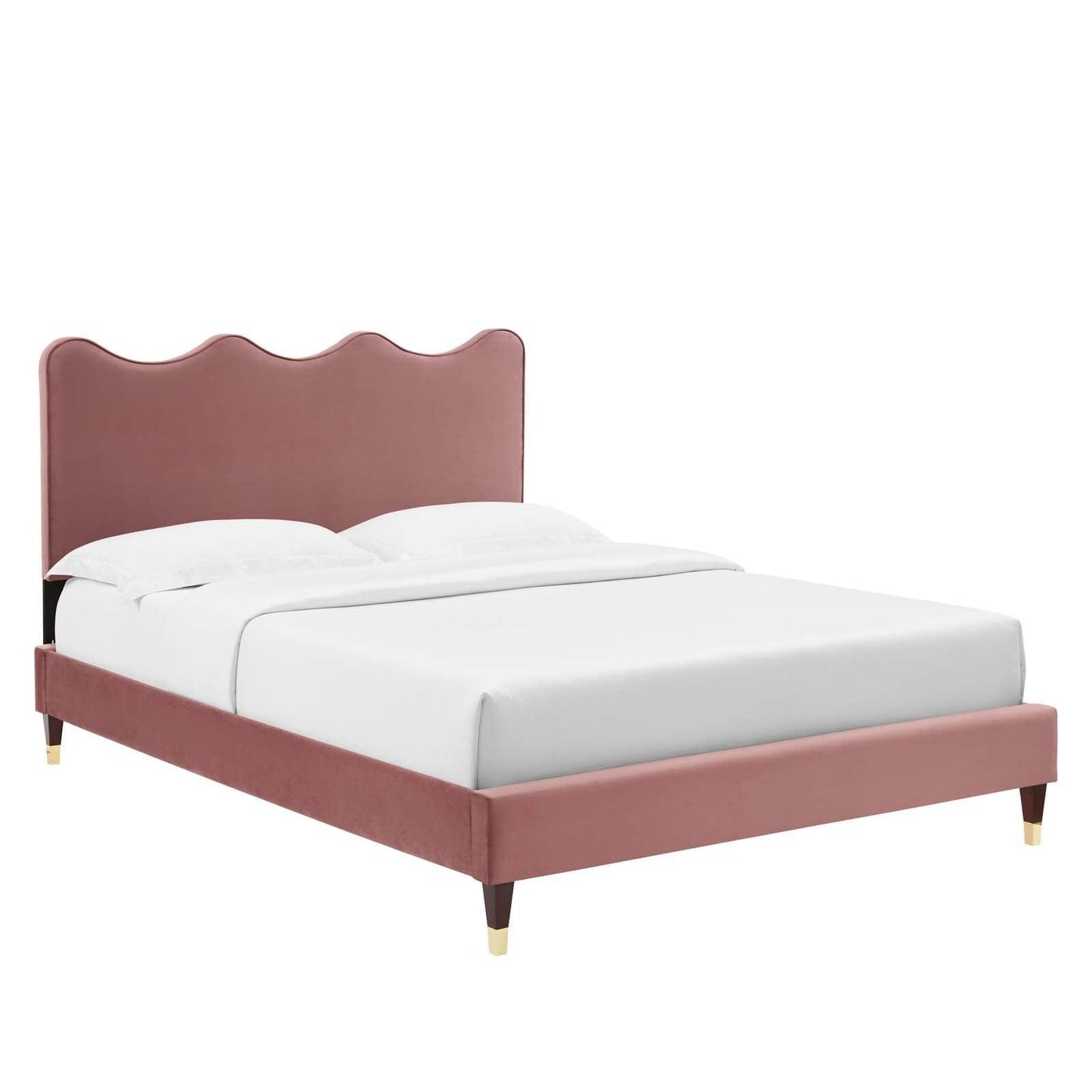 Current Performance Velvet King Platform Bed, MOD-6737 FredCo