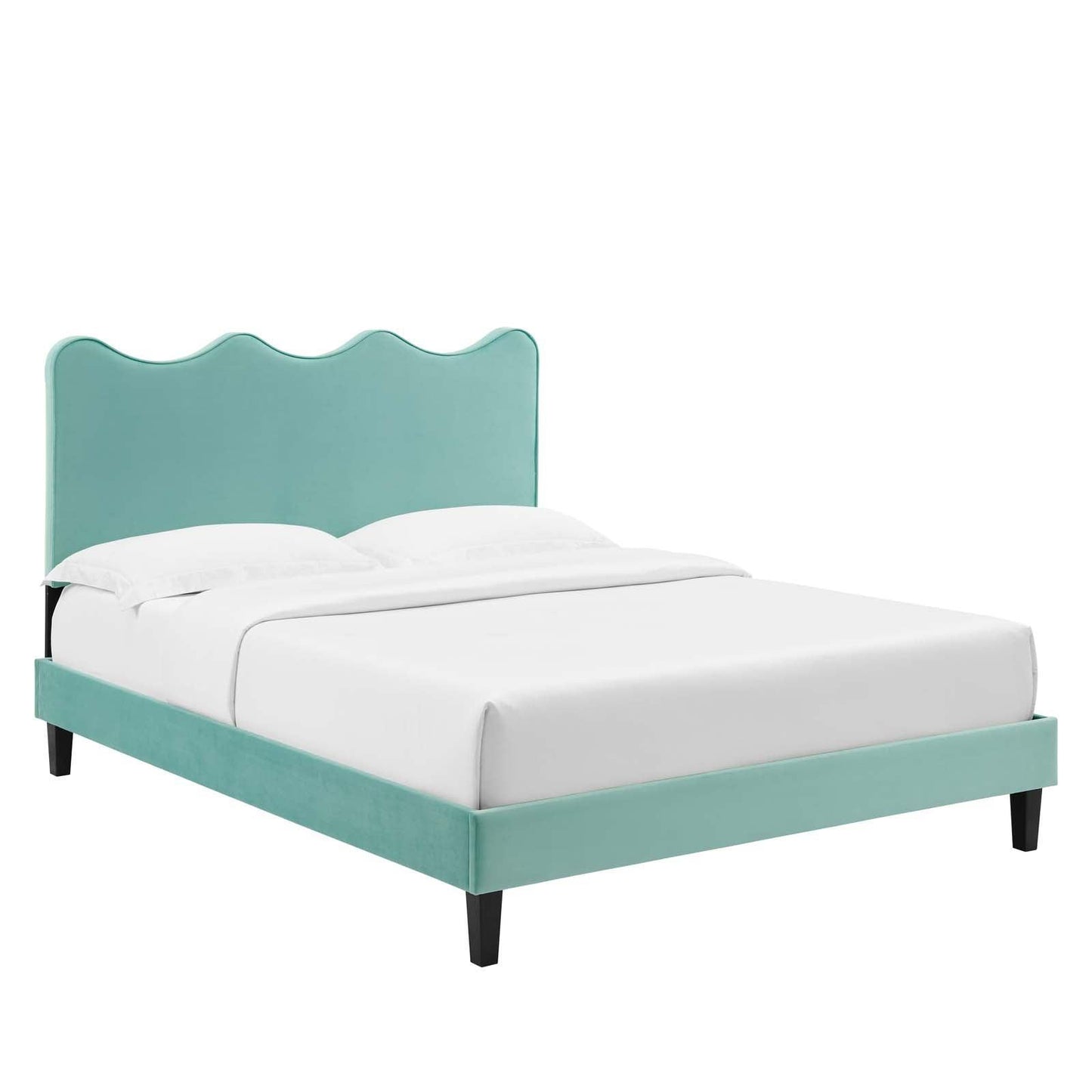 Current Performance Velvet Queen Platform Bed, MOD-6735 FredCo