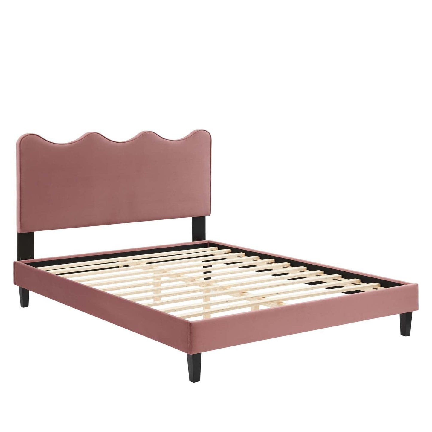 Current Performance Velvet Queen Platform Bed, MOD-6735 FredCo