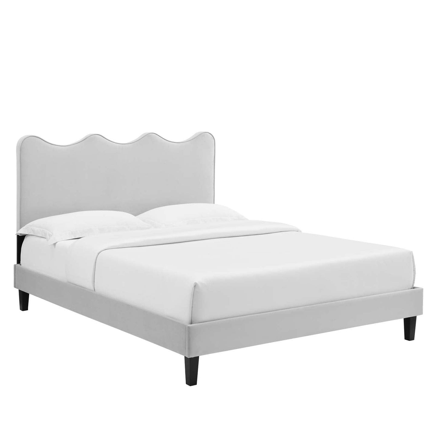 Current Performance Velvet Queen Platform Bed, MOD-6735 FredCo