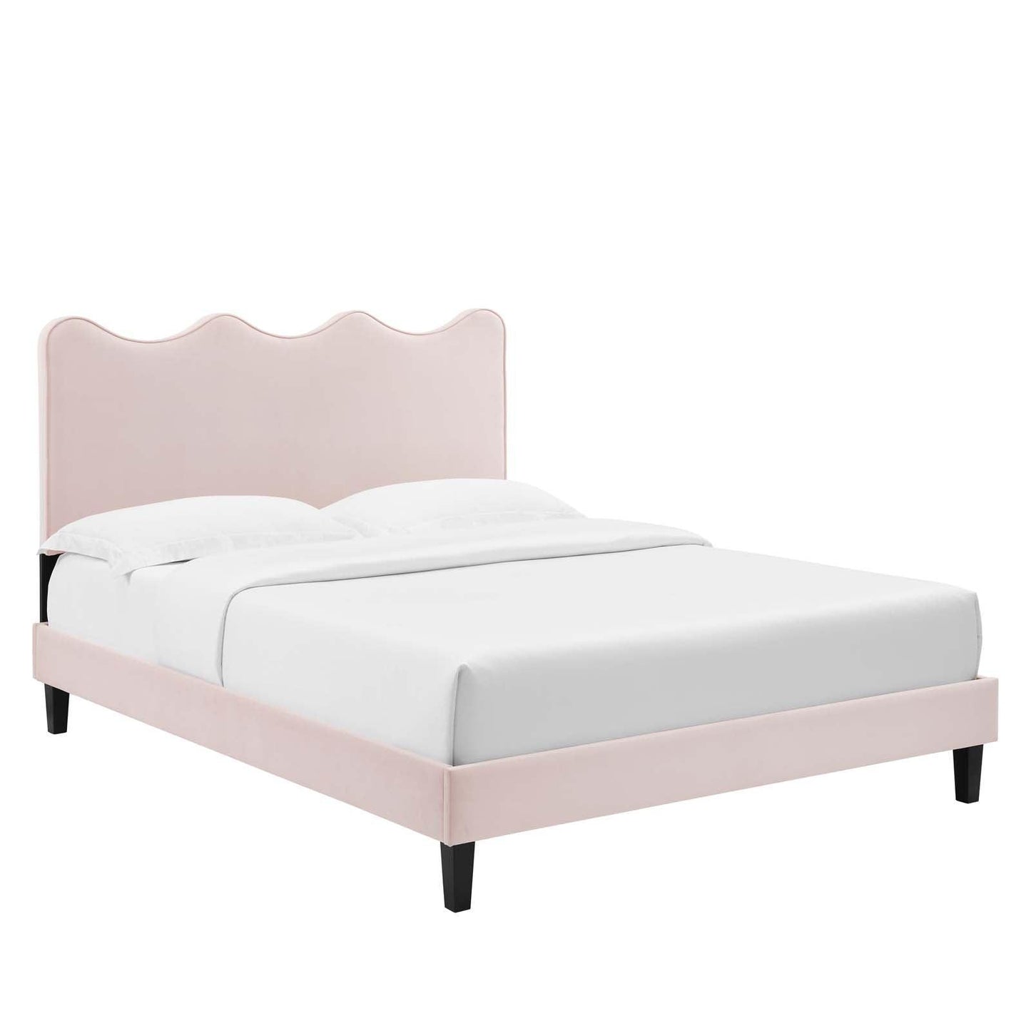 Current Performance Velvet Queen Platform Bed, MOD-6735 FredCo