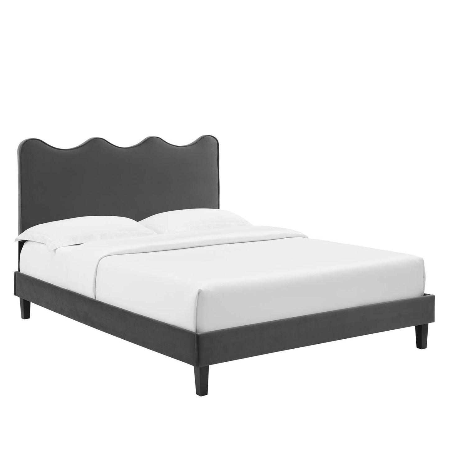 Current Performance Velvet Queen Platform Bed, MOD-6735 FredCo