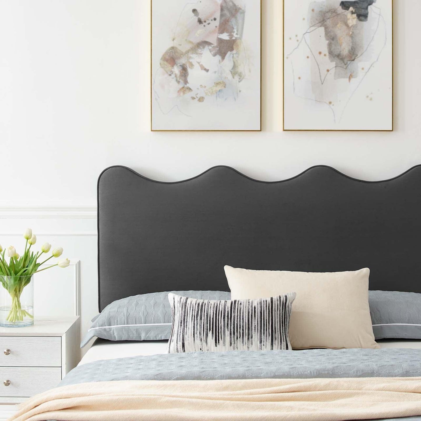 Current Performance Velvet Twin Platform Bed, MOD-6728 FredCo