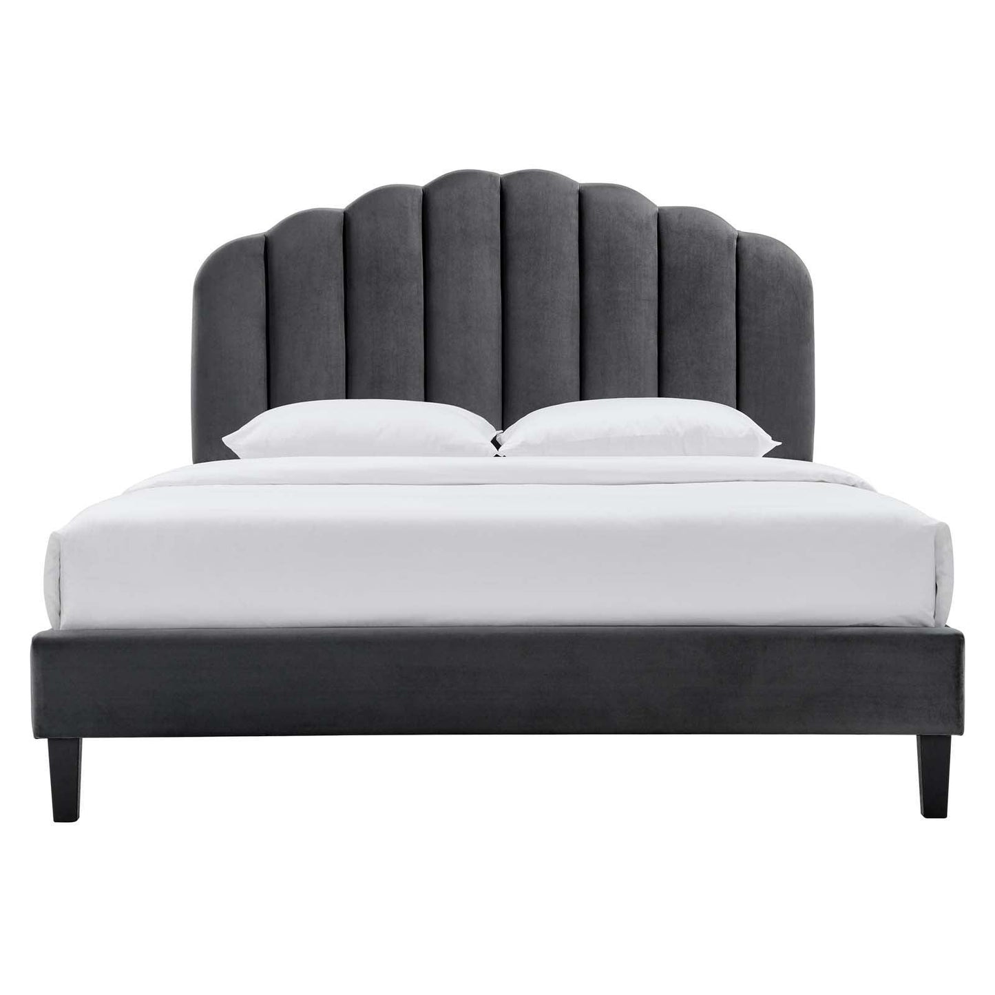 Daisy Performance Velvet Queen Platform Bed, MOD-6287 FredCo
