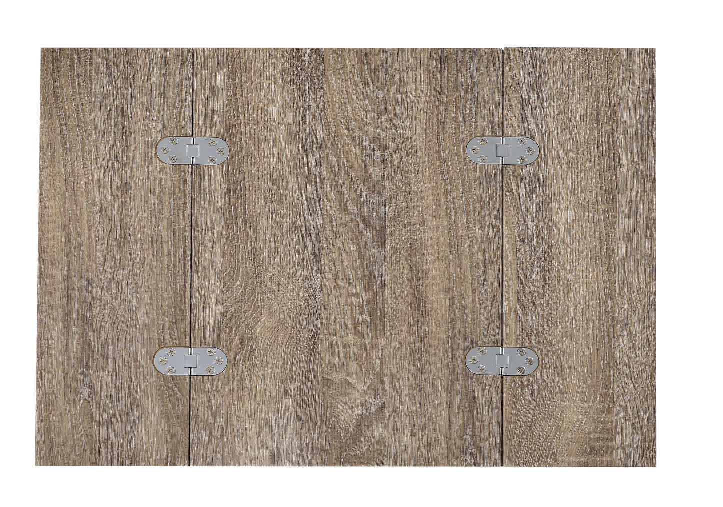 Danson Weathered Oak & Chrome Finish Accent Table FredCo