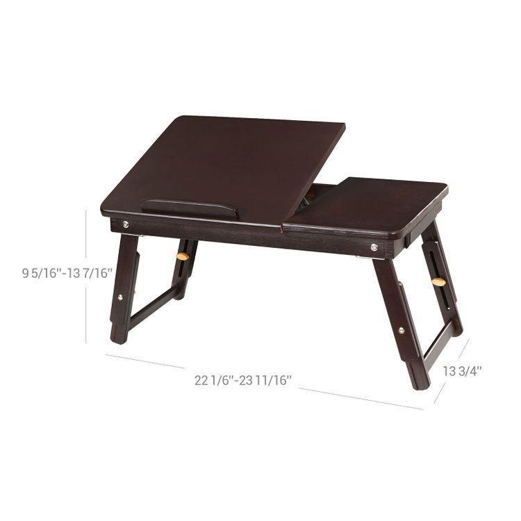 Dark Bamboo Laptop Desk FredCo