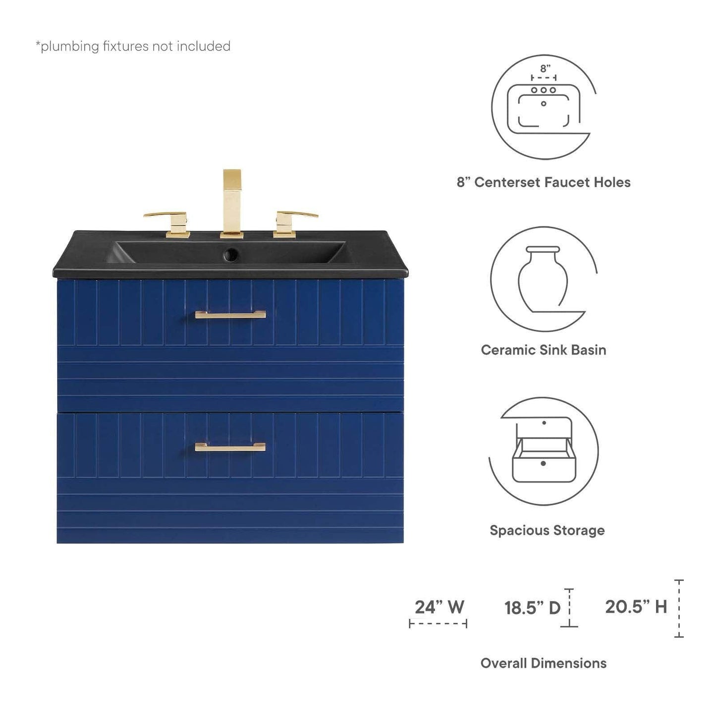 Daybreak 24" Bathroom Vanity, EEI-5820 FredCo