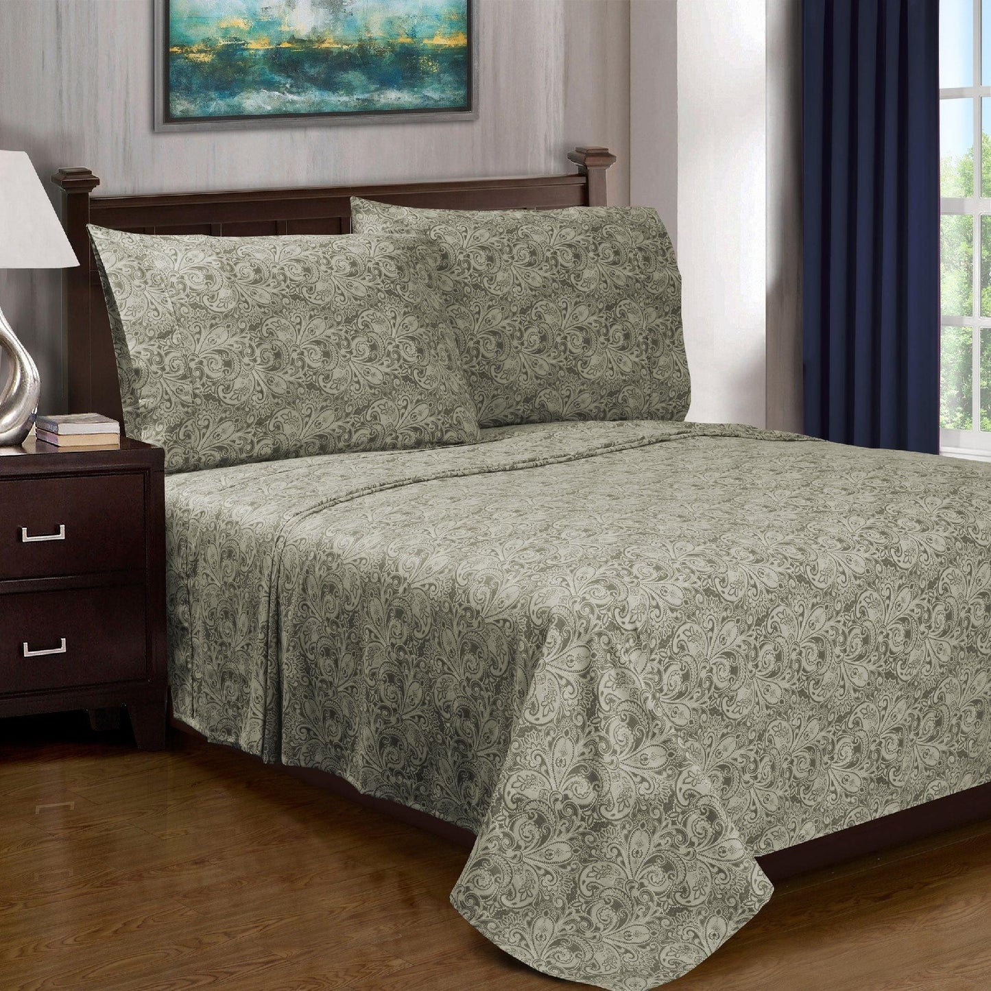 Decorative Alderwood Cotton Sheet Set FredCo