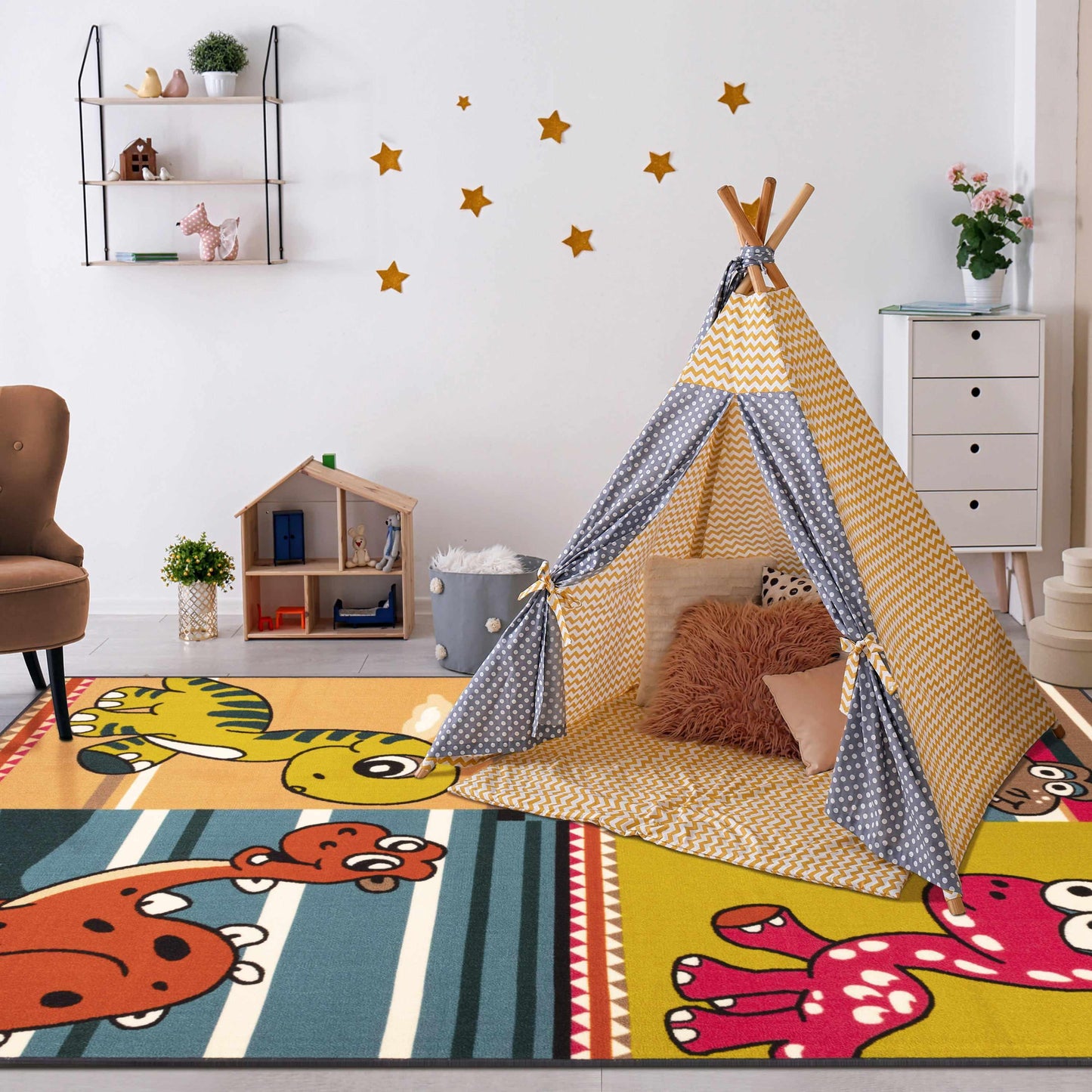 Dinoventure Non-Slip Kids' Rug FredCo