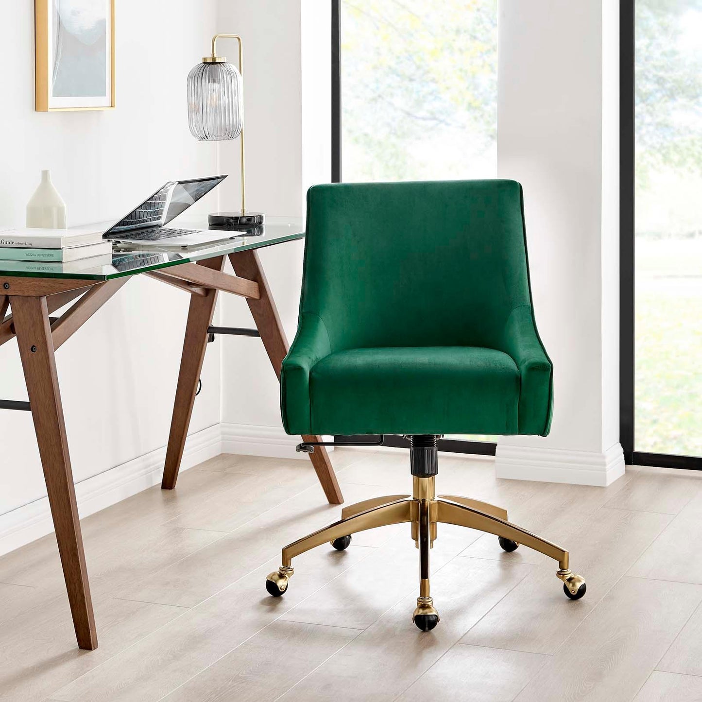 Discern Performance Velvet Office Chair, EEI-5080 FredCo