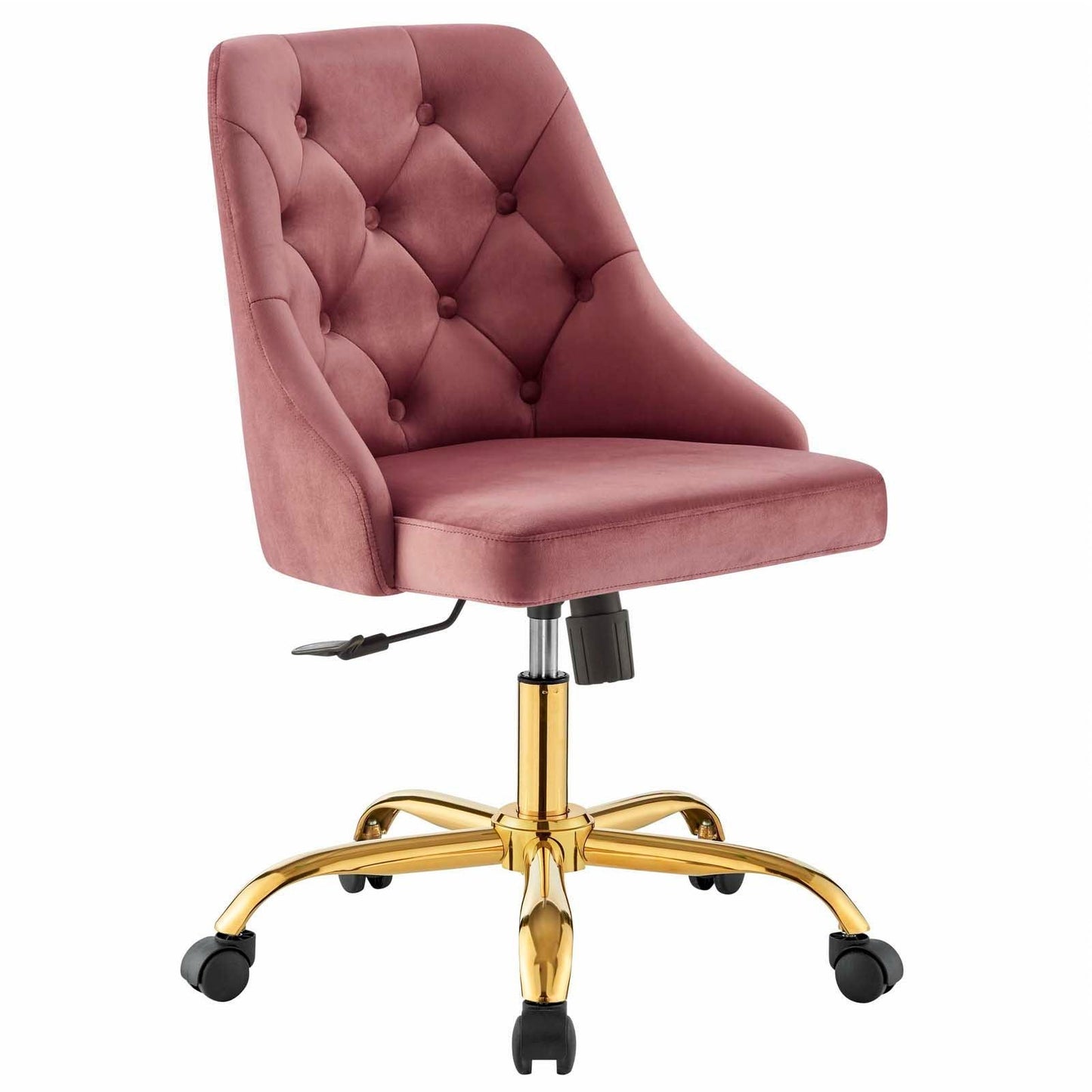 Distinct Tufted Swivel Performance Velvet Office Chair, EEI-4368 FredCo