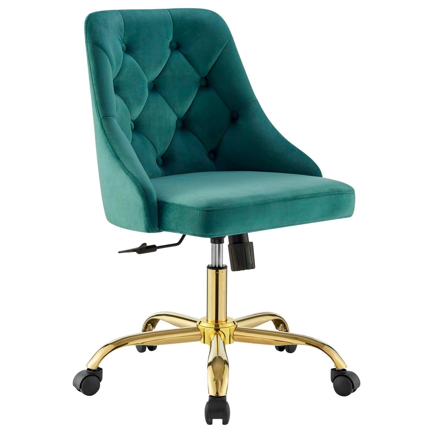 Distinct Tufted Swivel Performance Velvet Office Chair, EEI-4368 FredCo