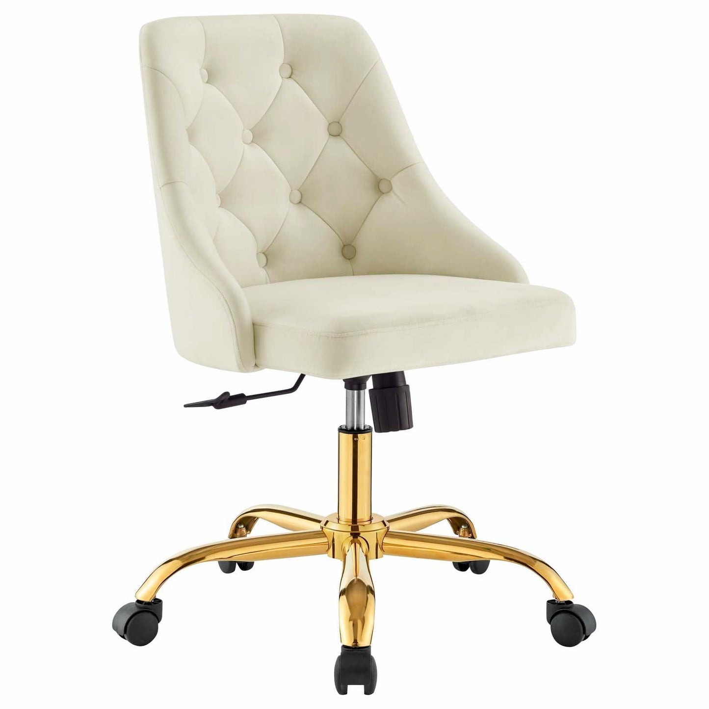 Distinct Tufted Swivel Performance Velvet Office Chair, EEI-4368 FredCo