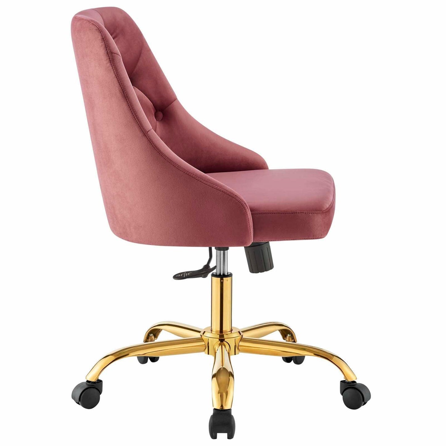 Distinct Tufted Swivel Performance Velvet Office Chair, EEI-4368 FredCo
