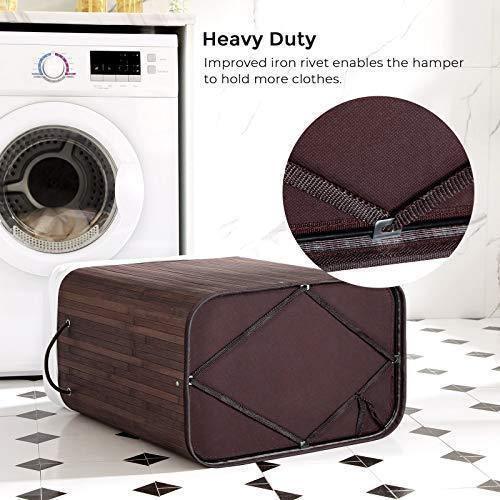 Divided Laundry Hamper with Lid FredCo