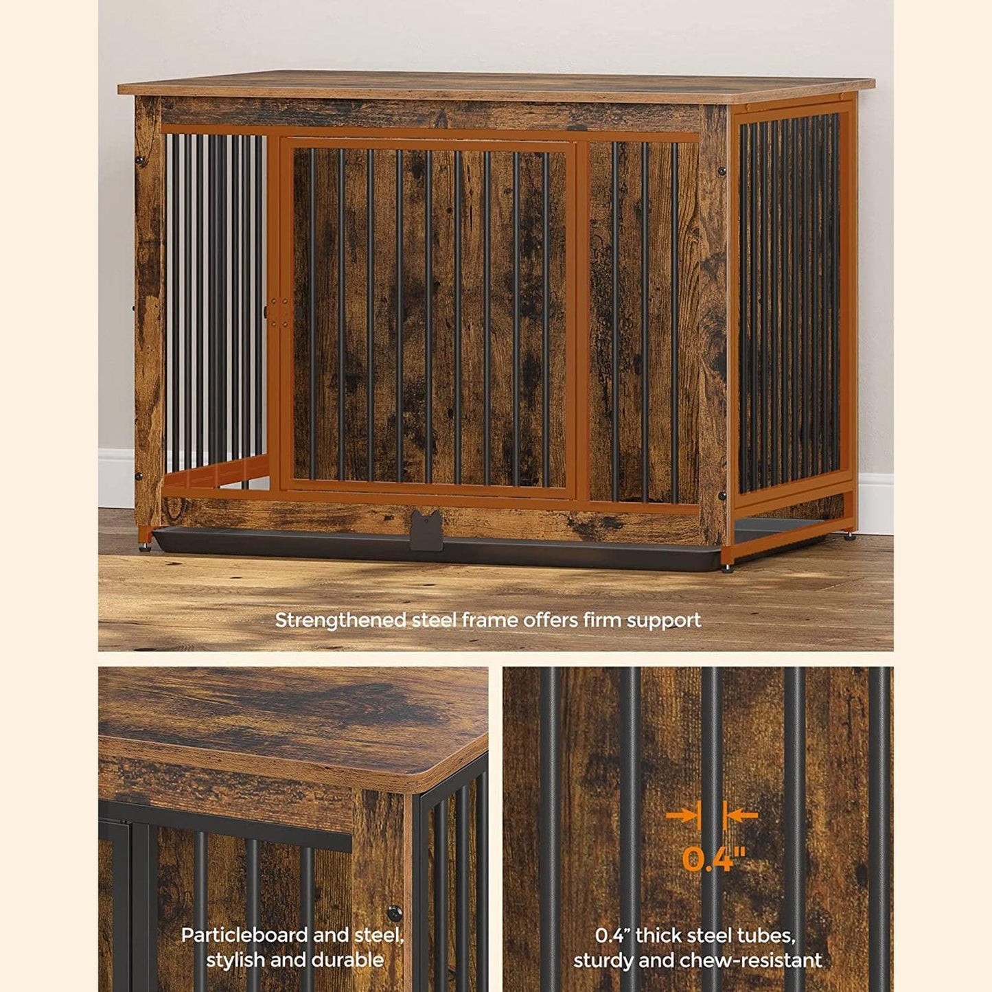Dog Crate Furniture with 2 Doors FredCo