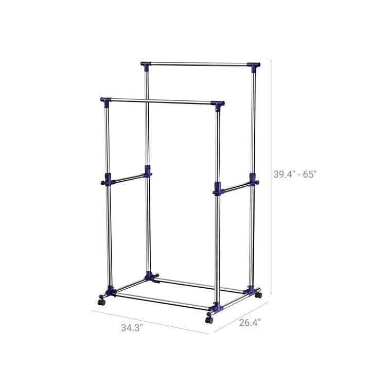 Double Rod Garment Rack FredCo