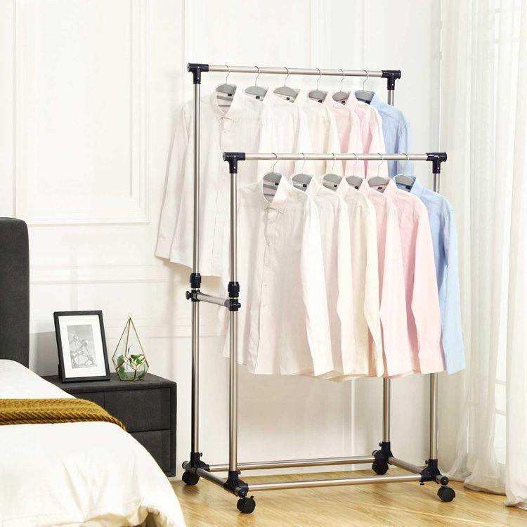 Double Rod Garment Rack FredCo