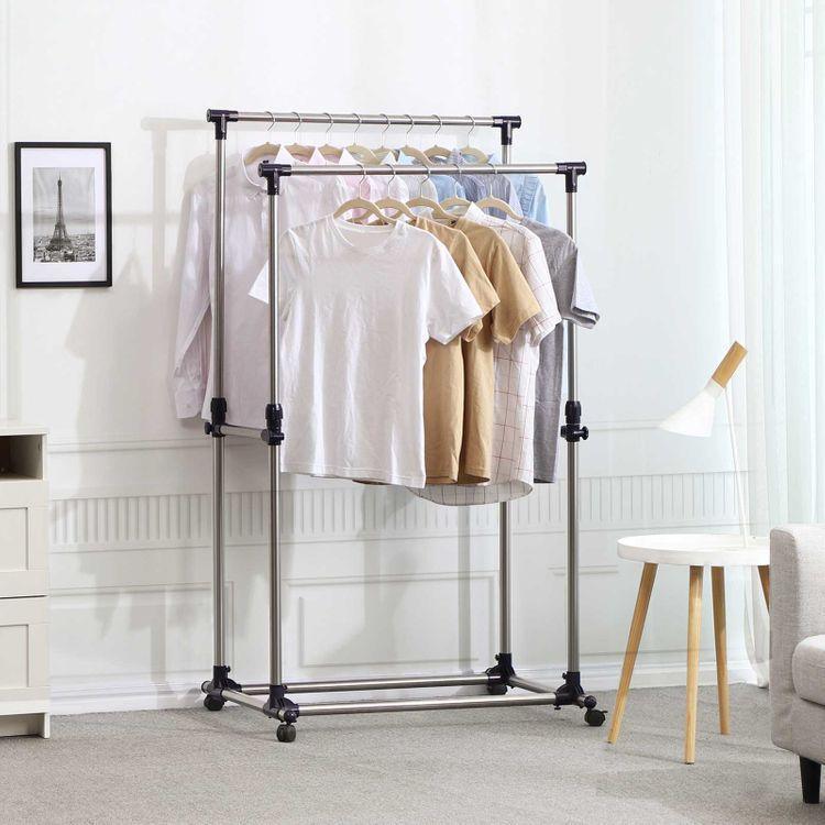 Double Rod Garment Rack FredCo