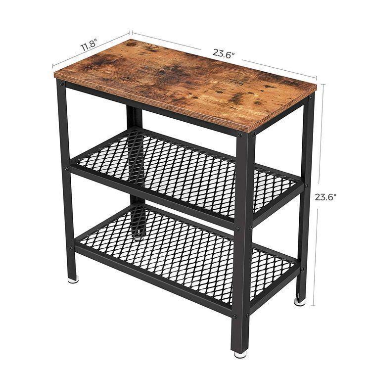 Double Shelves Side Table FredCo