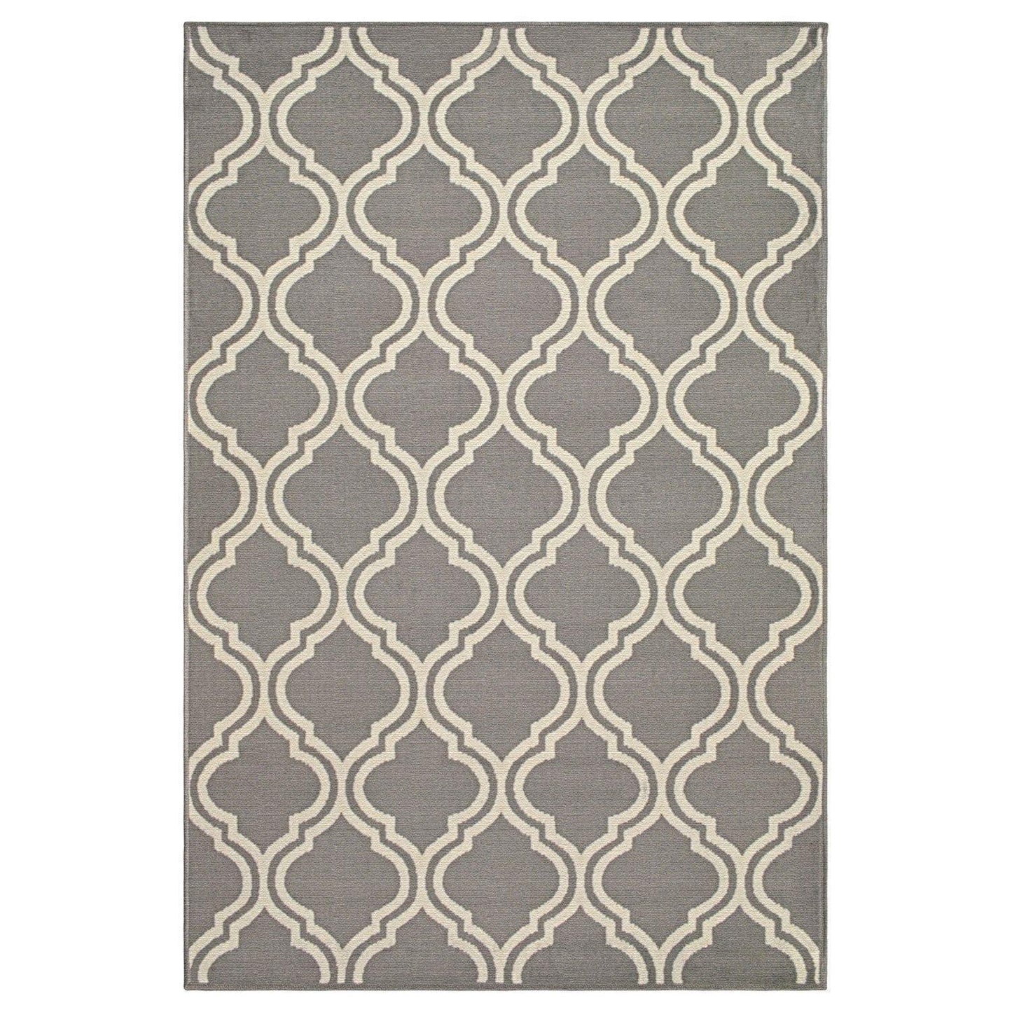 Double-Trellis Contemporary Lattice Rug FredCo
