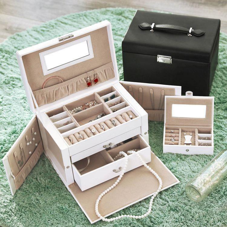 Dual Case Jewelry Organizer White FredCo
