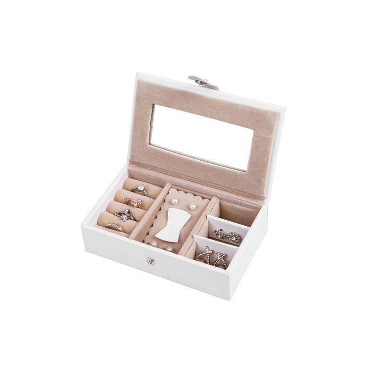 Dual Case Jewelry Organizer White FredCo
