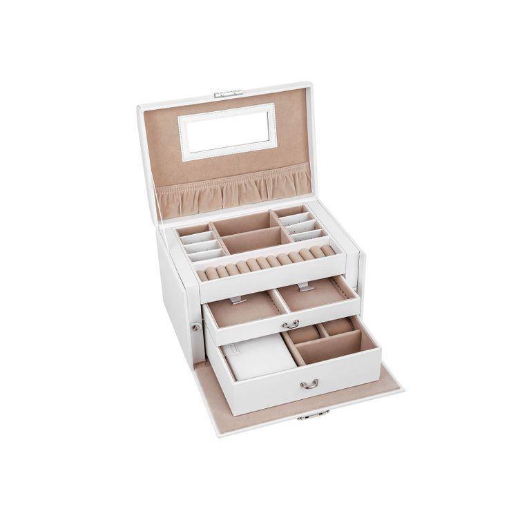 Dual Case Jewelry Organizer White FredCo