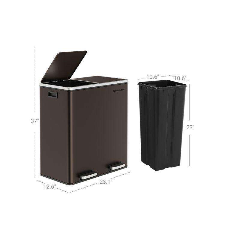 Dual Trash Garbage Can FredCo