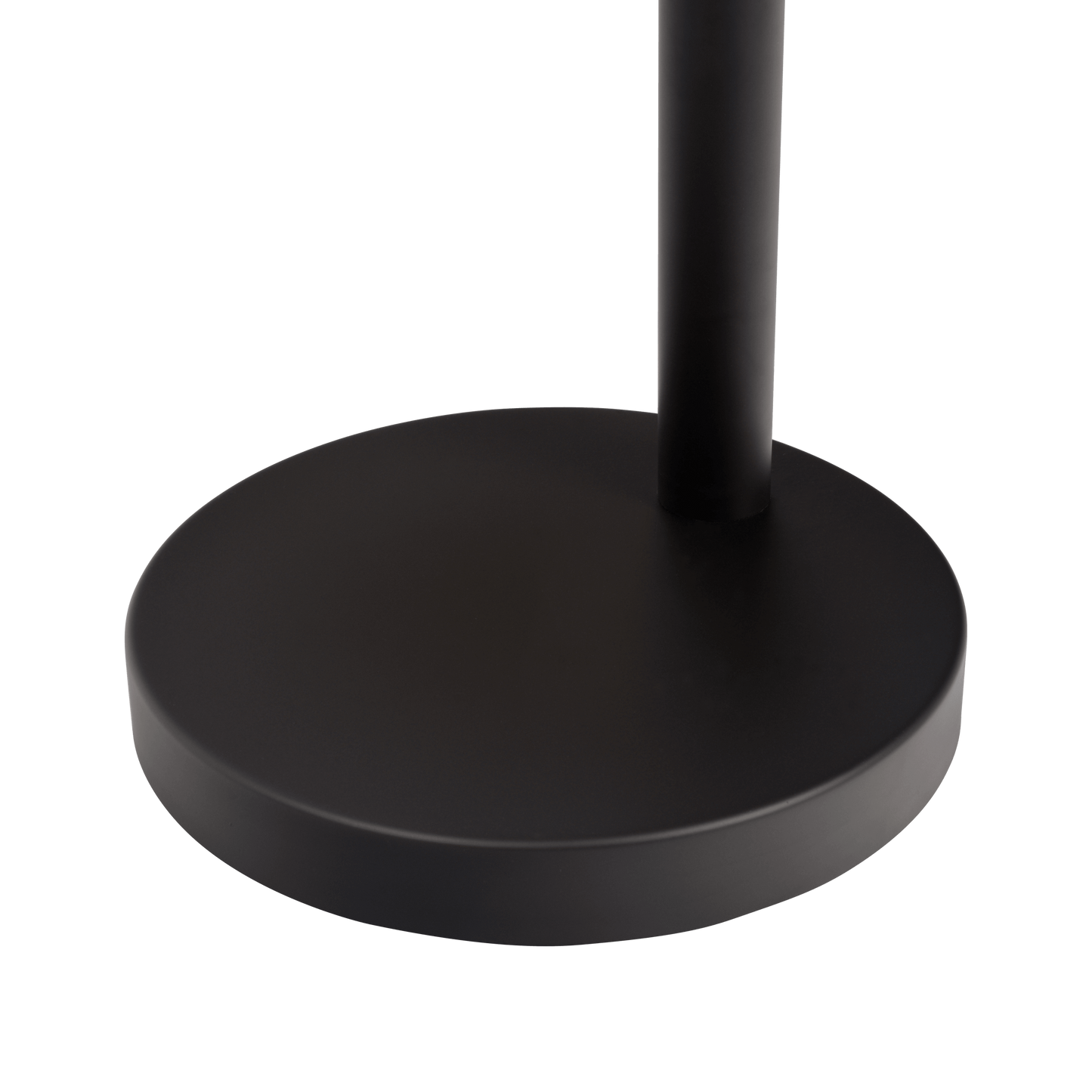 Round black metal furniture base, modern design from FredCo International