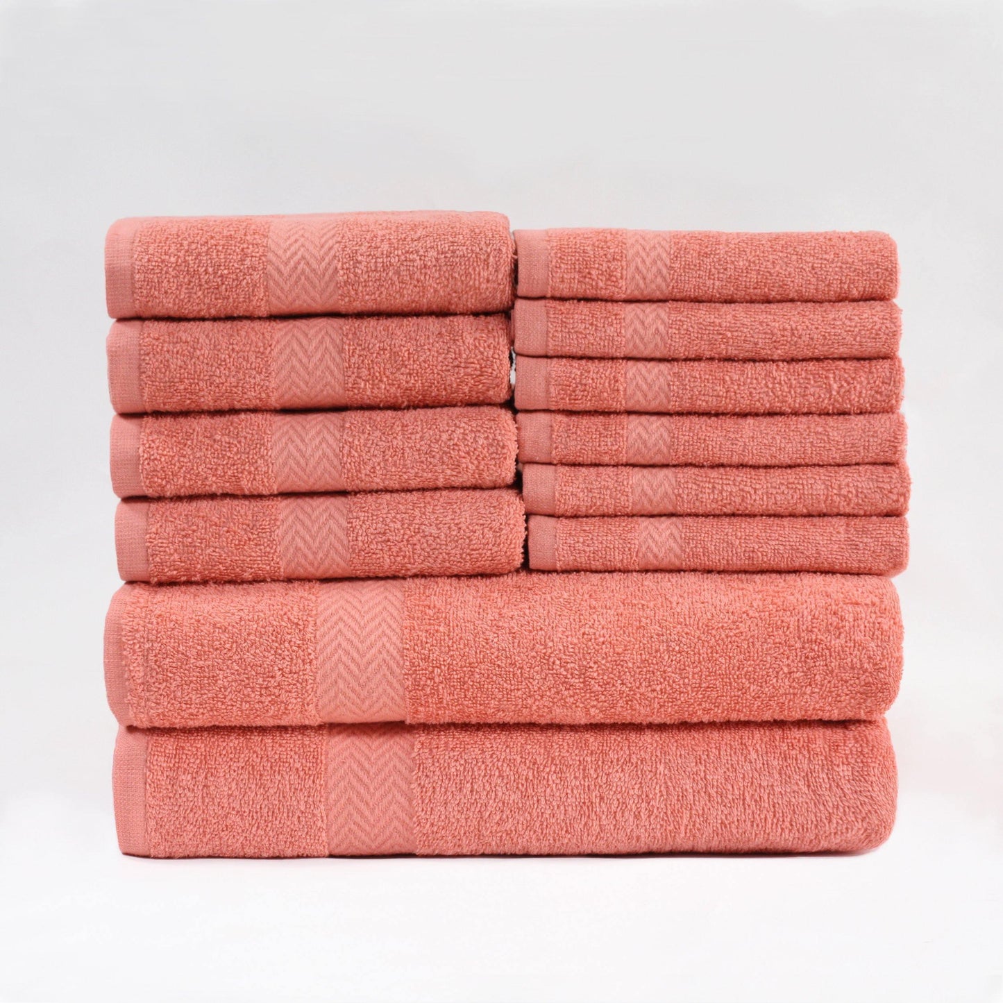 Eco-Friendly Cotton 12-Piece Towel Set, by Superior FredCo