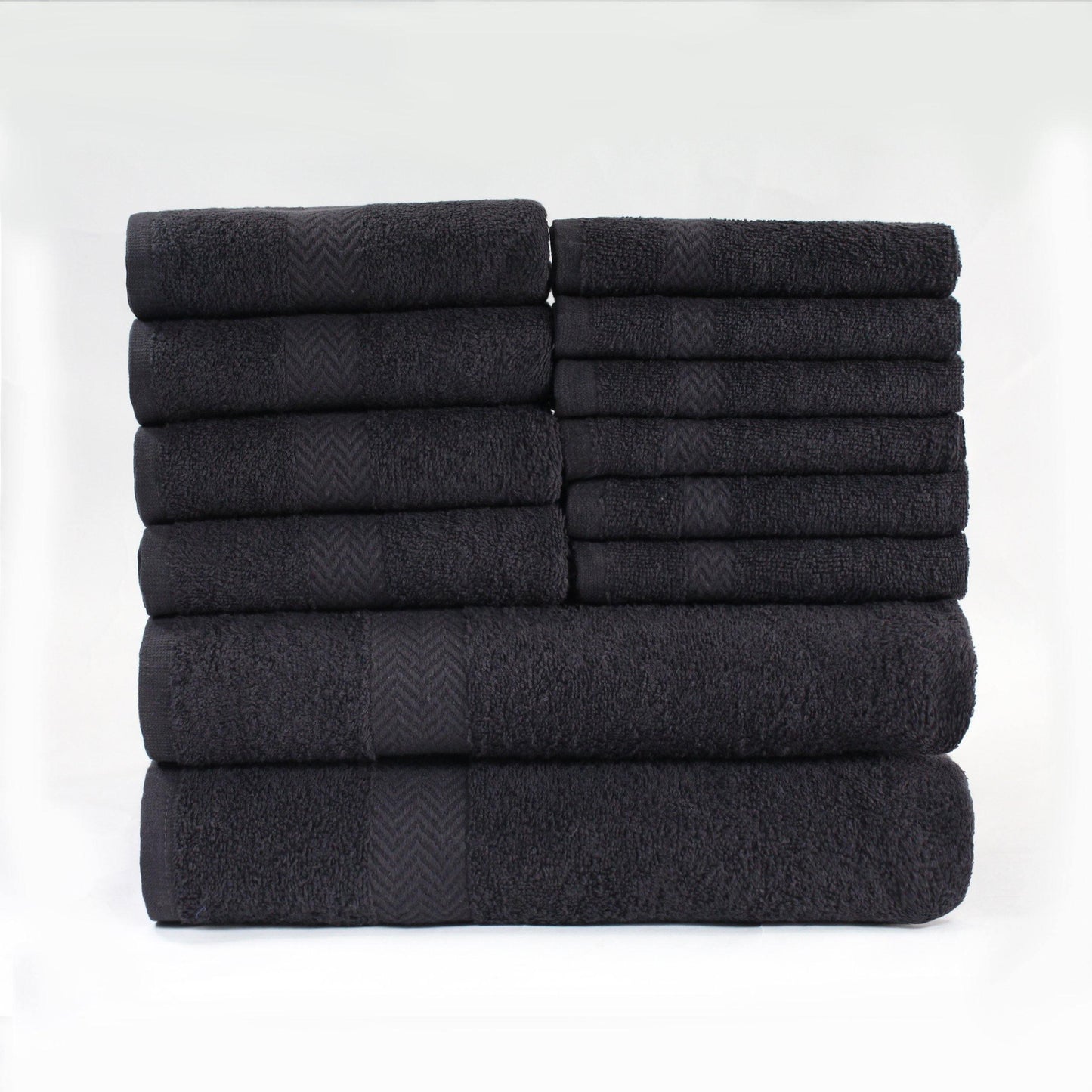 Eco-Friendly Cotton 12-Piece Towel Set, by Superior FredCo
