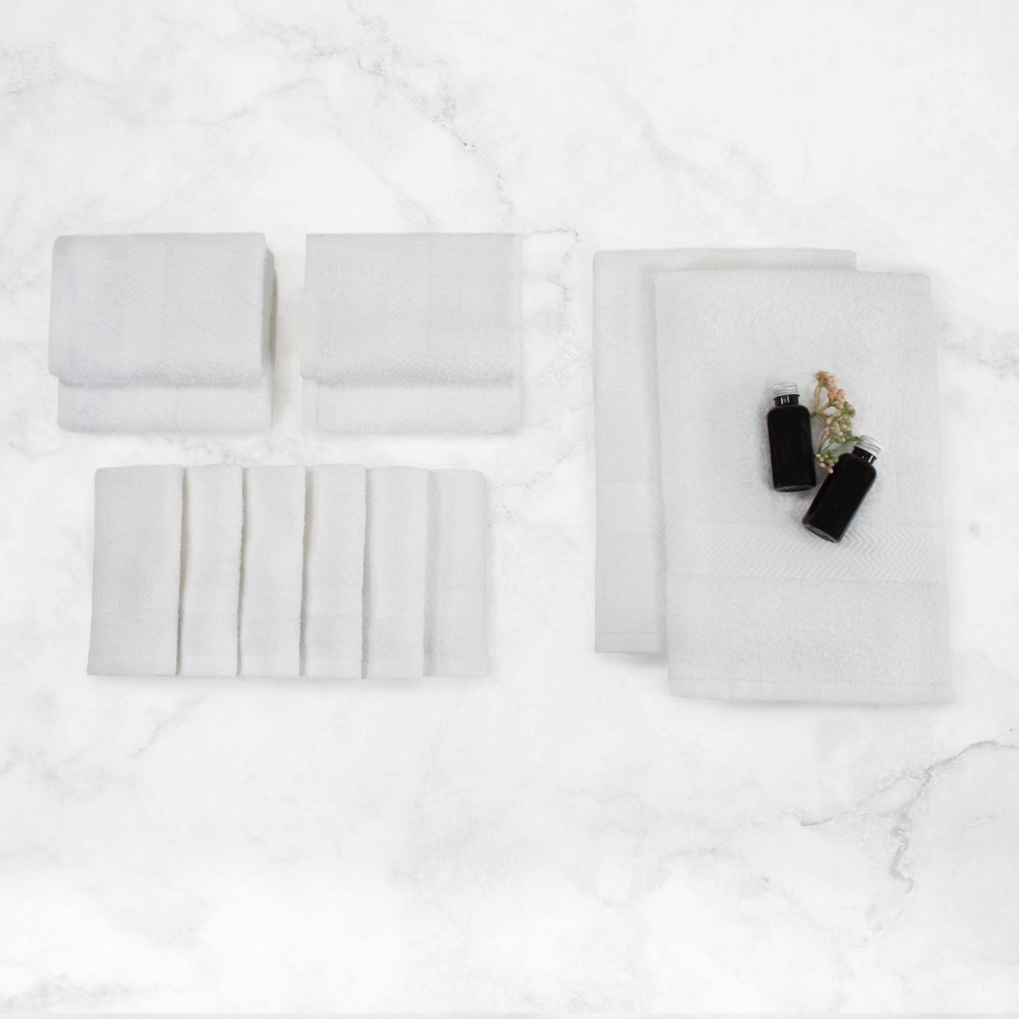 Eco-Friendly Cotton 12-Piece Towel Set, by Superior FredCo