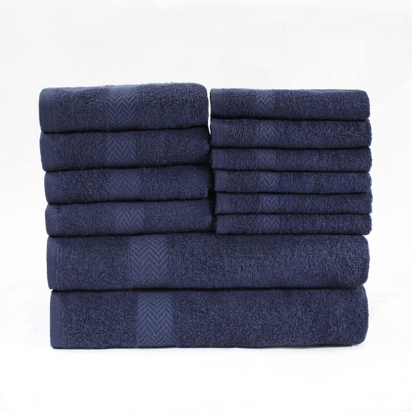 Eco-Friendly Cotton 12-Piece Towel Set, by Superior FredCo