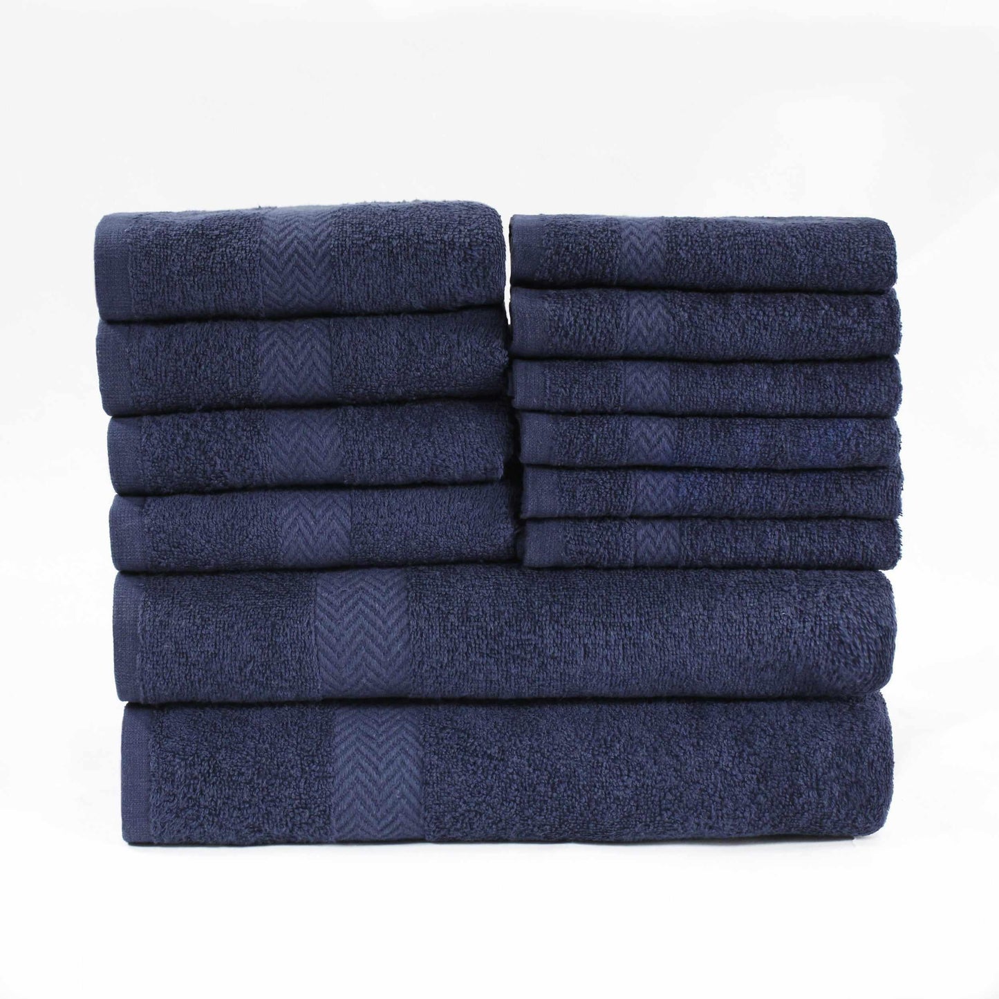 Eco-Friendly Cotton 12-Piece Towel Set, by Superior FredCo