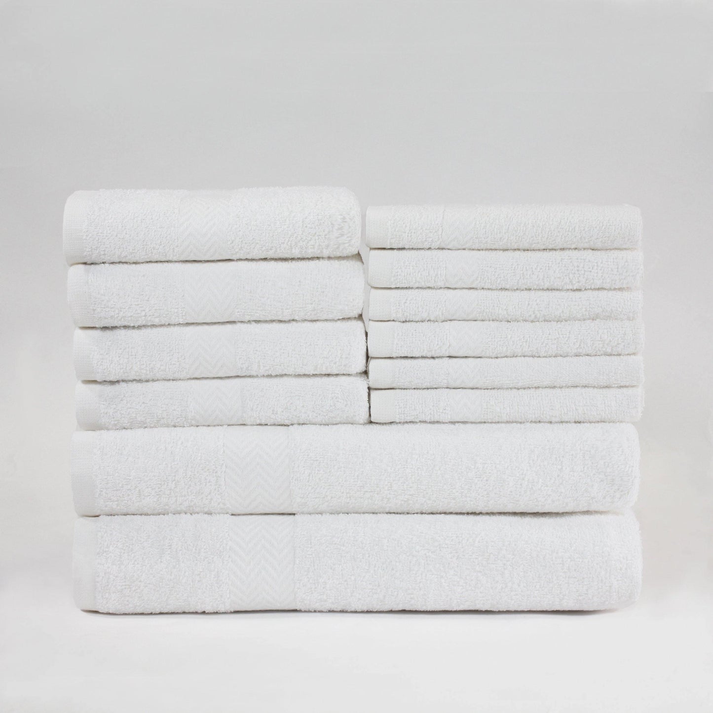 Eco-Friendly Cotton 12-Piece Towel Set, by Superior FredCo