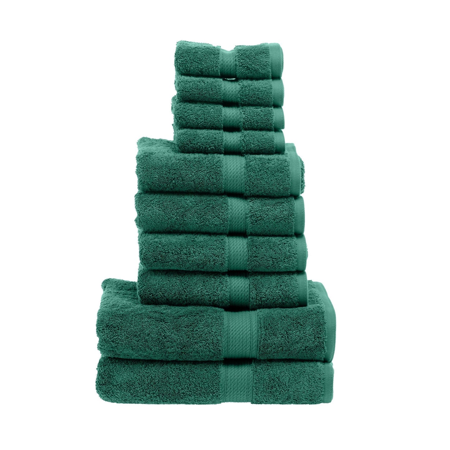 Egyptian Cotton Solid 10-Piece Towel Set FredCo