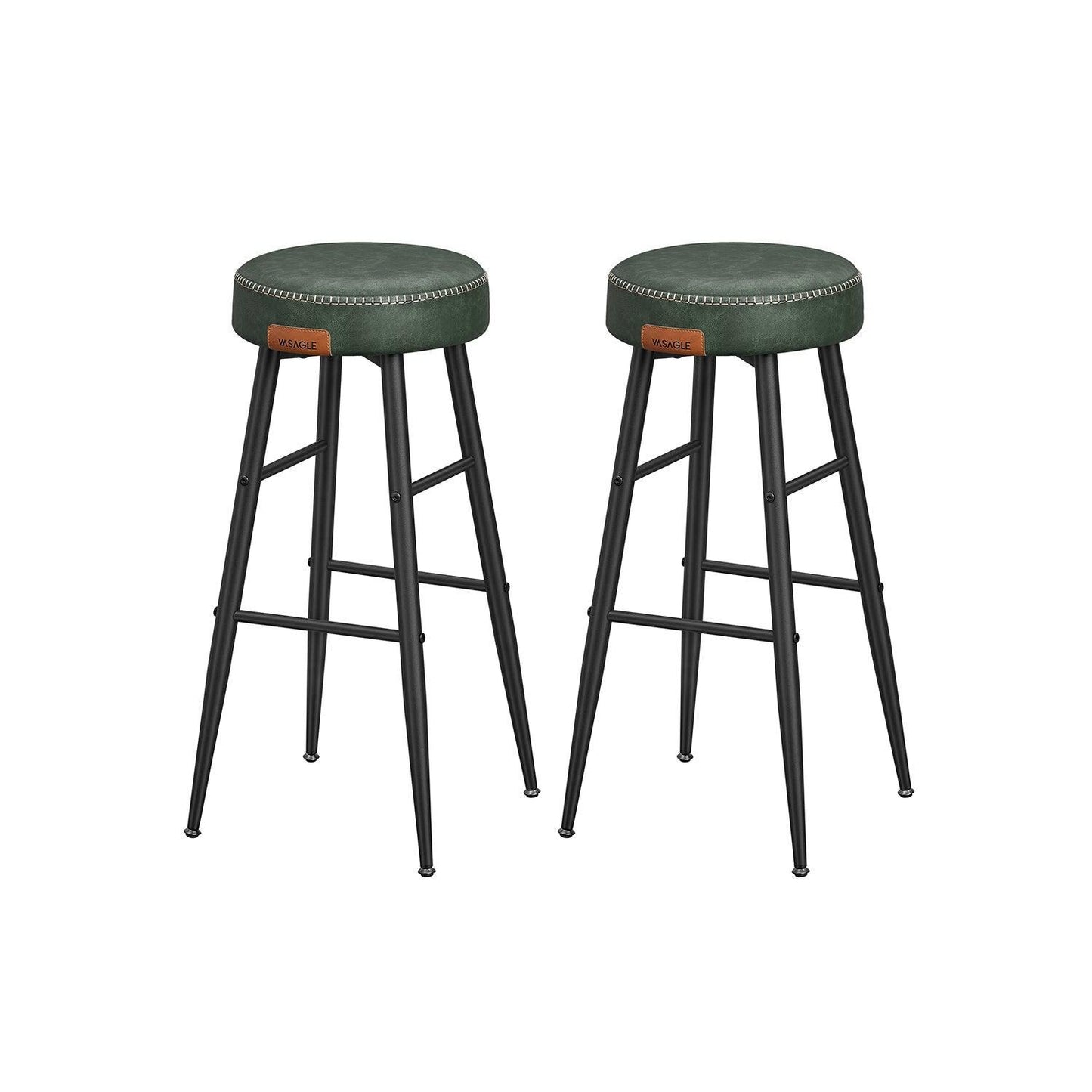 EKHO Collection - Bar Stools Set of 2, Forest Green FredCo