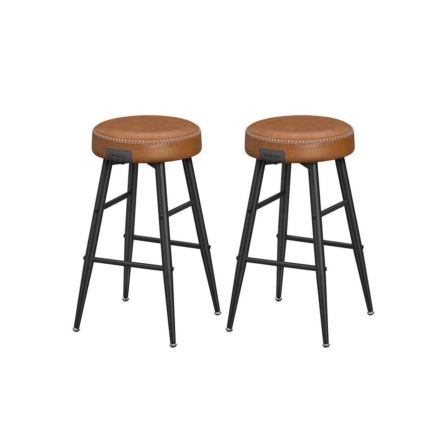 EKHO Collection - Counter Stools Set of 2, Camarel Brown FredCo