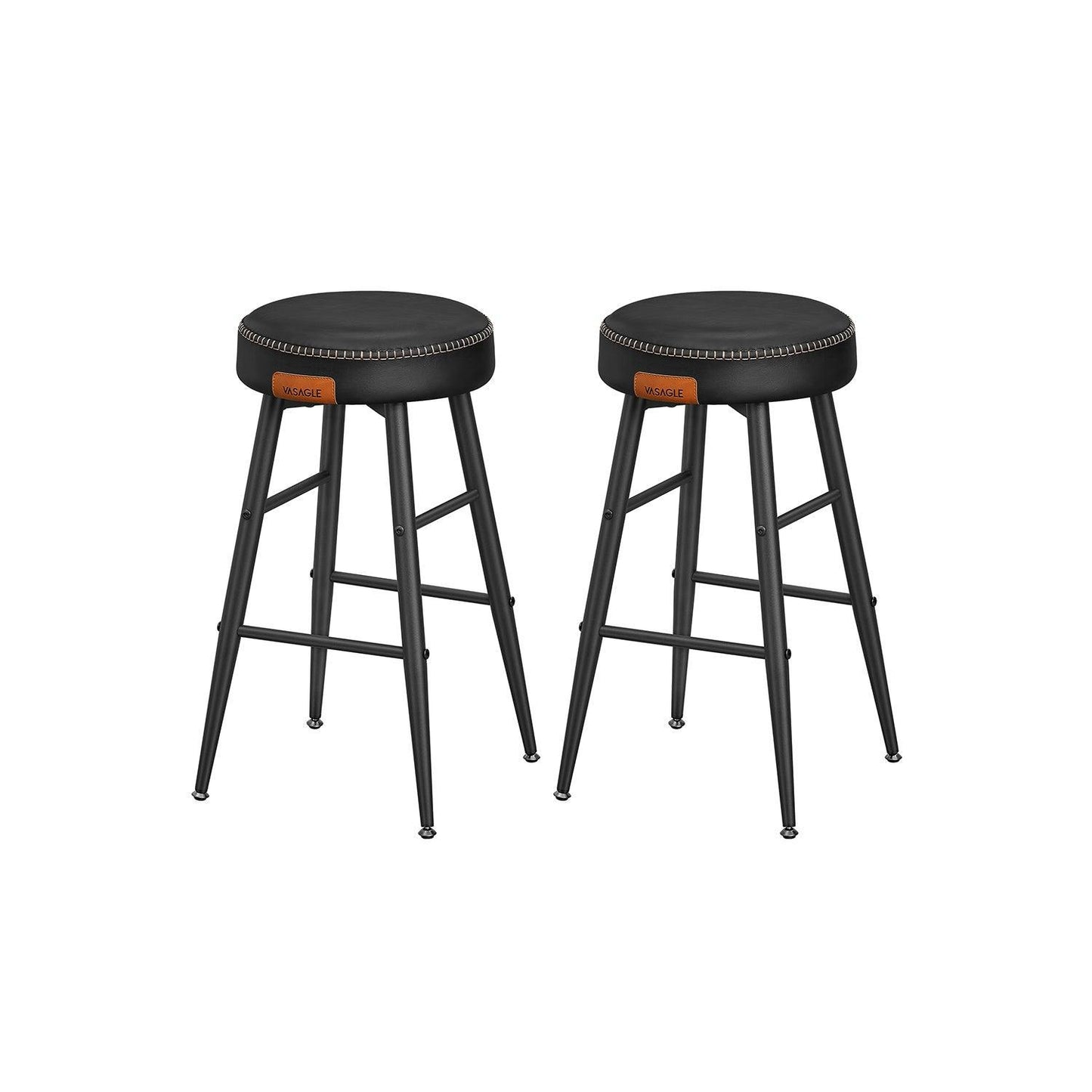 EKHO Collection - Counter Stools Set of 2, Ink Black FredCo