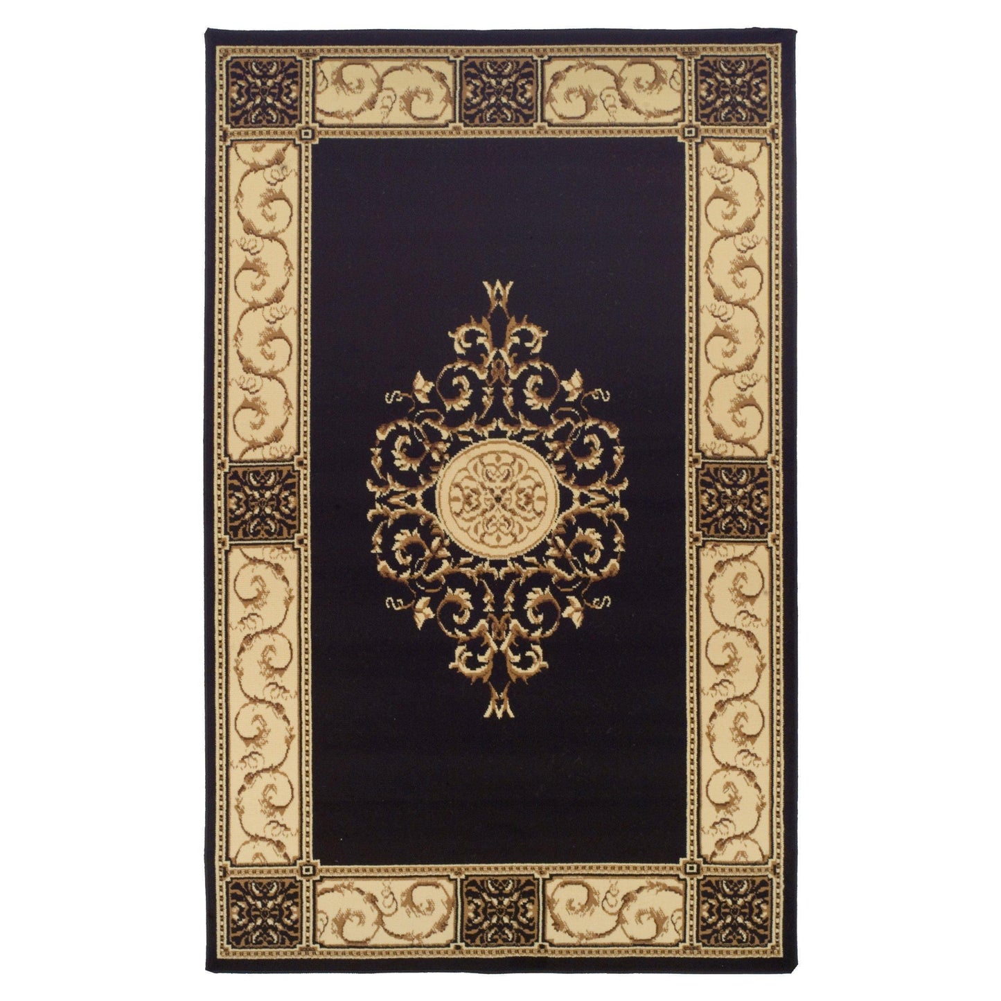 Elegant Vintage Ornamental Medallion Rug FredCo