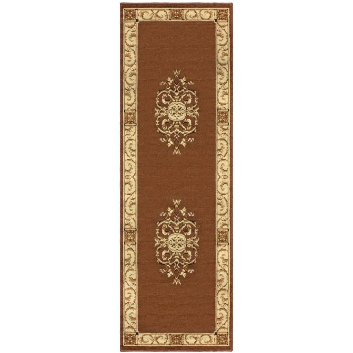 Elegant Vintage Ornamental Medallion Rug FredCo