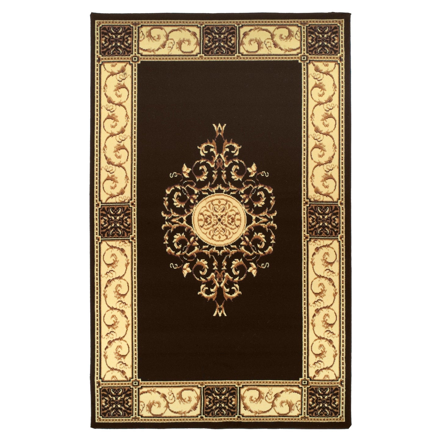 Elegant Vintage Ornamental Medallion Rug FredCo