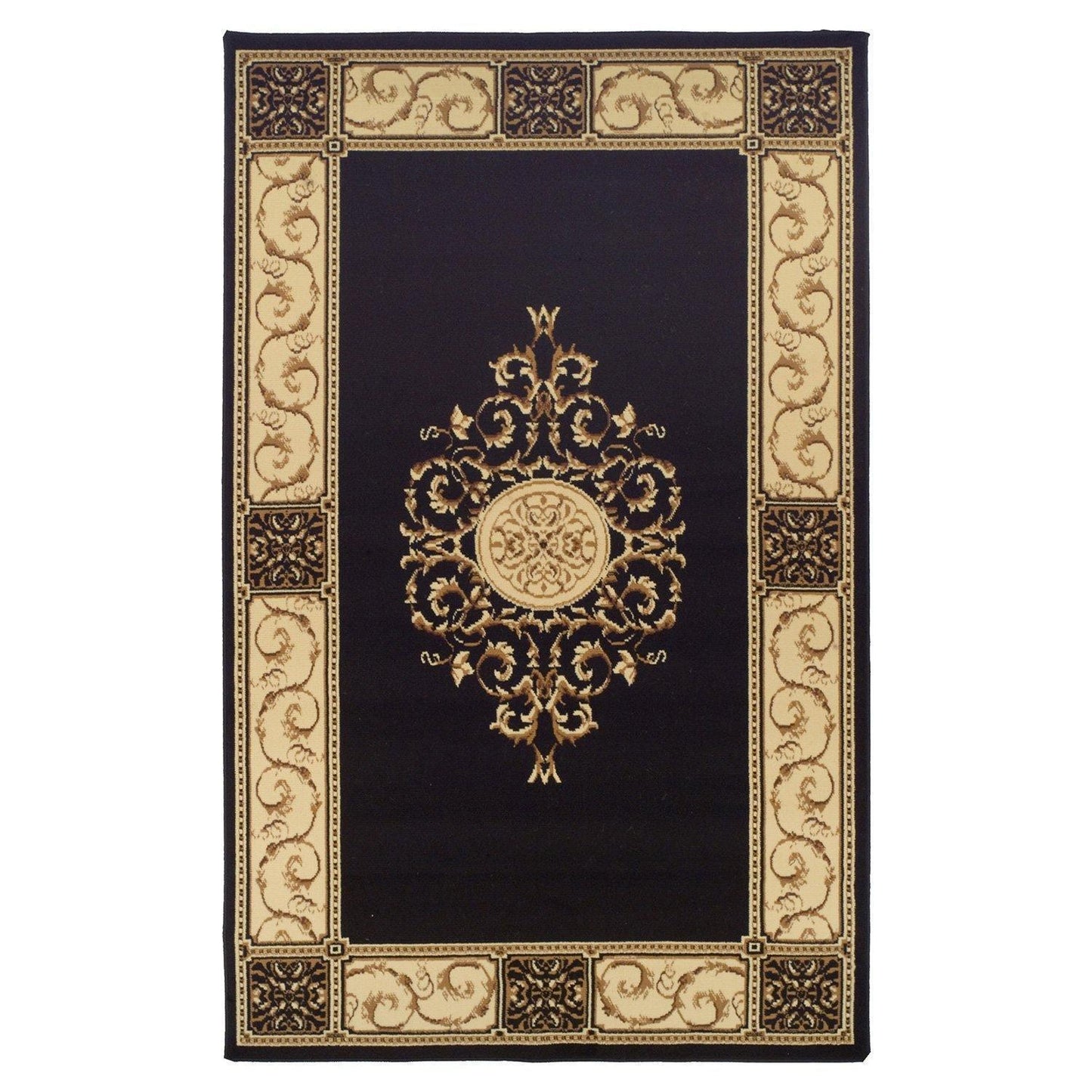 Elegant Vintage Ornamental Medallion Rug FredCo