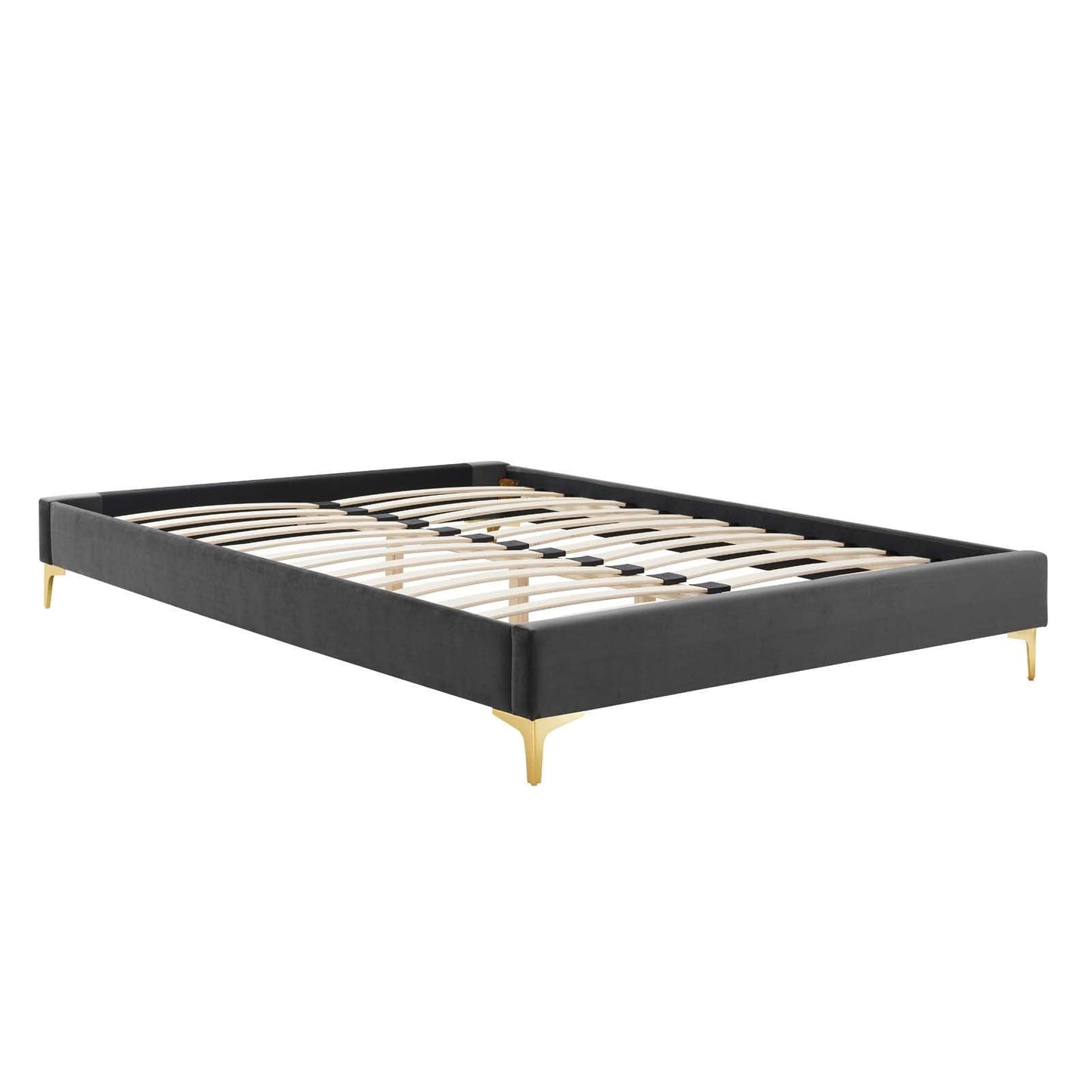 Elise Full Performance Velvet Platform Bed, MOD-6880 FredCo